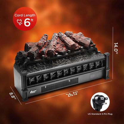 (Open Box) Eternal Flame EF26-PB Electric Fireplace Logs