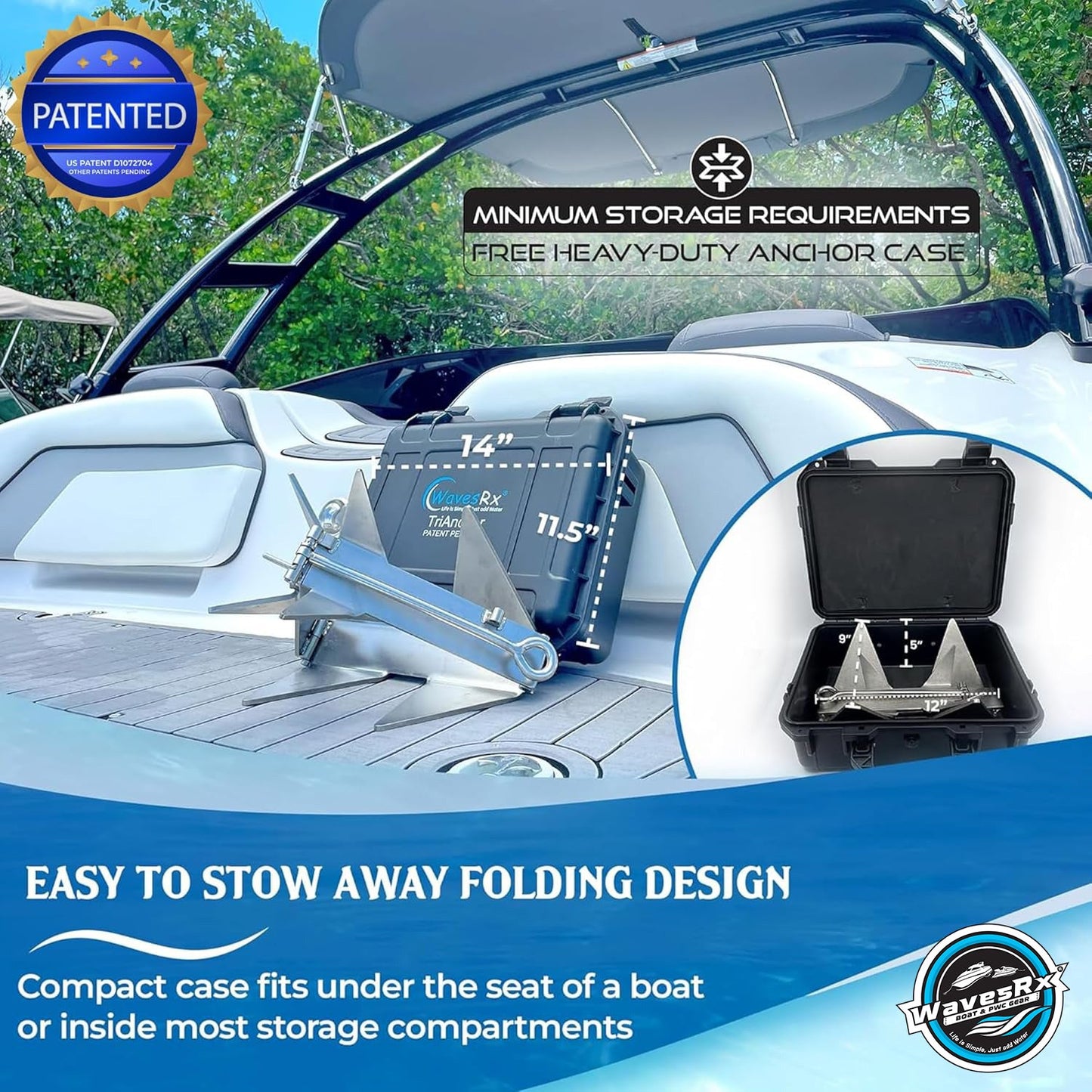 7LB FOLDING TRIANCHOR
