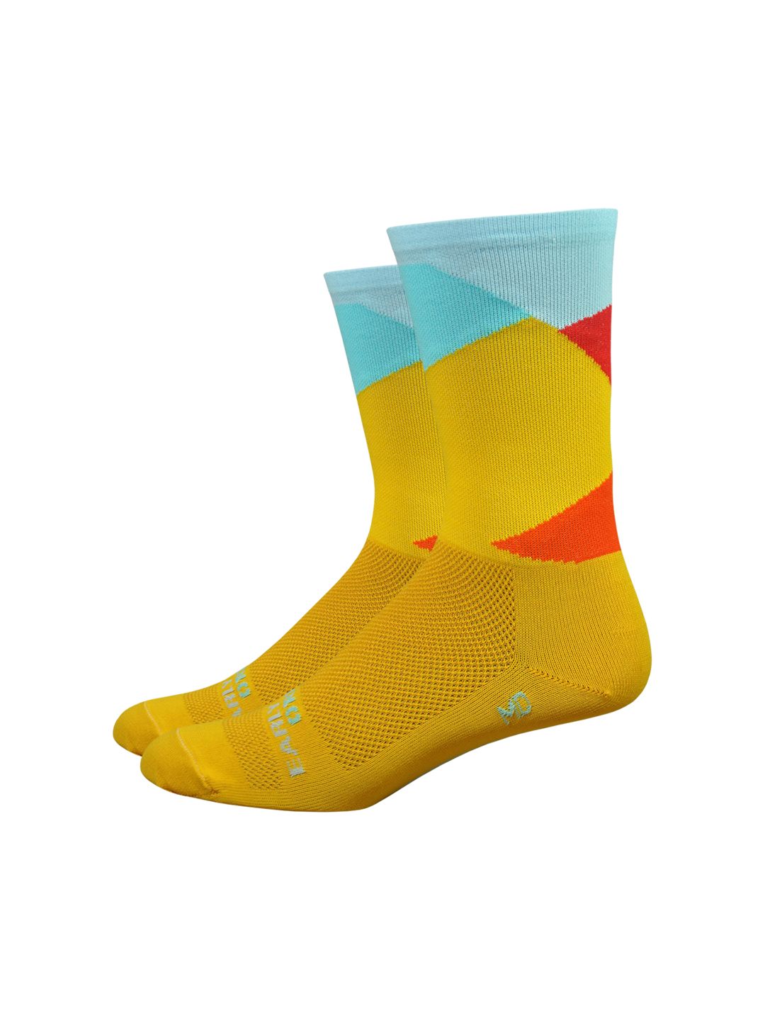 Sock DeFeet Ornot Intersection 6'' X-Large Bright Gold