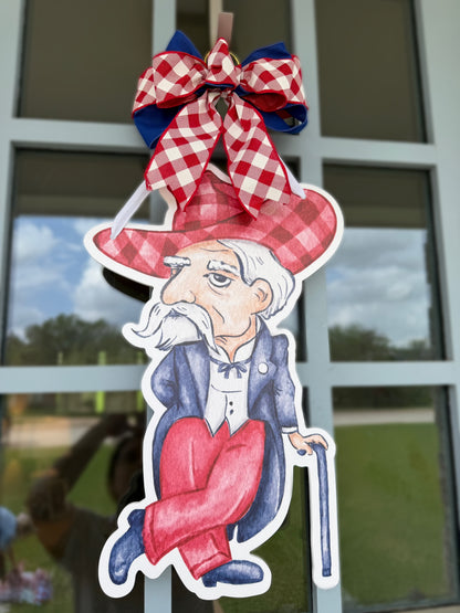 Red & Blue Reb Door Hanger