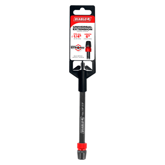 Diablo DXT1010 1/4" x 6" Universal Extensions for Drills