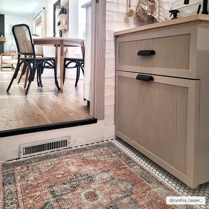 Rosman Distressed Washable Area Rug