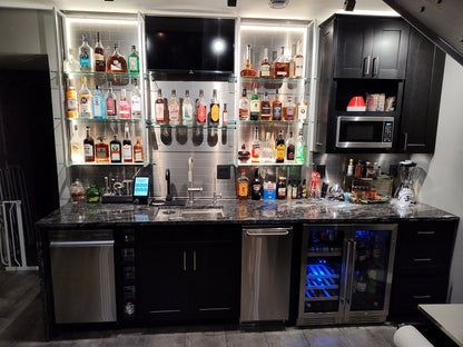 Power Pour Black Countertop Smart Bar System