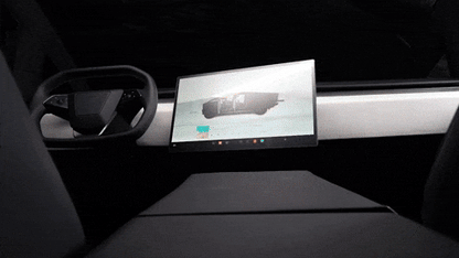 Tesla Cybertruck Dashboard Screen Swivel Tilt Mount Rotating Kit