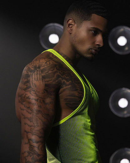 Super Bright Racerback Tank Neon Yellow