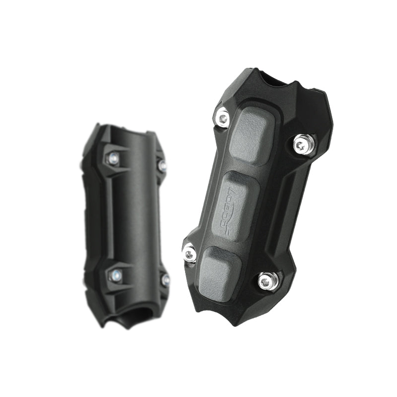 LOBOO Crash Bar Bumper Pads(Pair) – Universal Motorcycle Frame Protectors with Rubber Cushion, Fits 22–25mm Bars