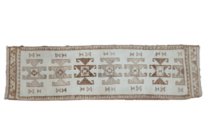 3x11.5 Vintage Distressed Kurd Rug Runner