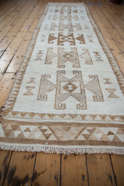 3x11.5 Vintage Distressed Kurd Rug Runner