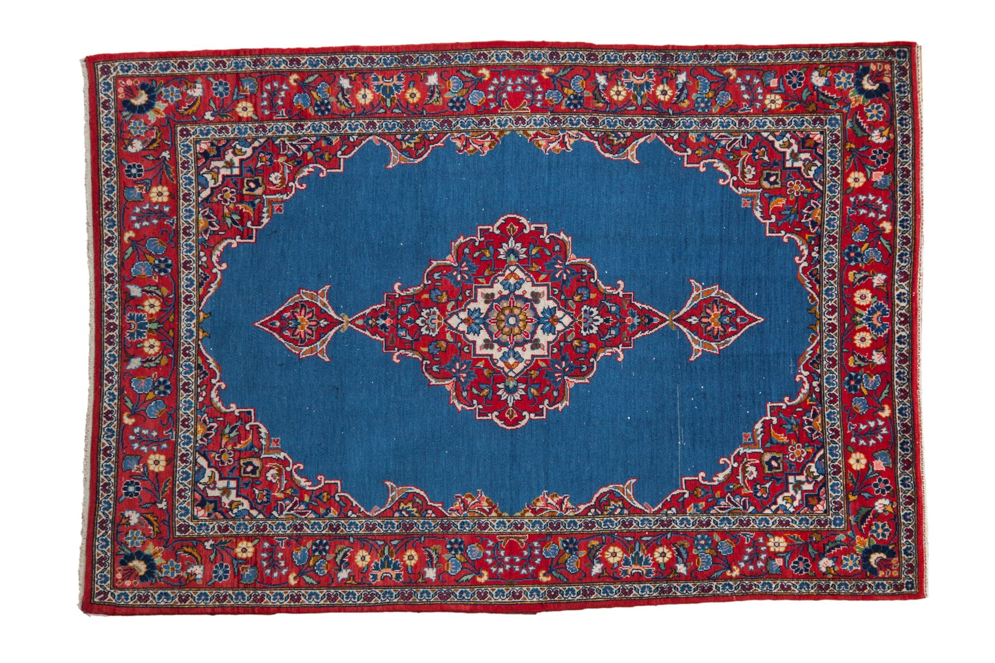 3.5x5.5 Vintage Fine Kashan Rug