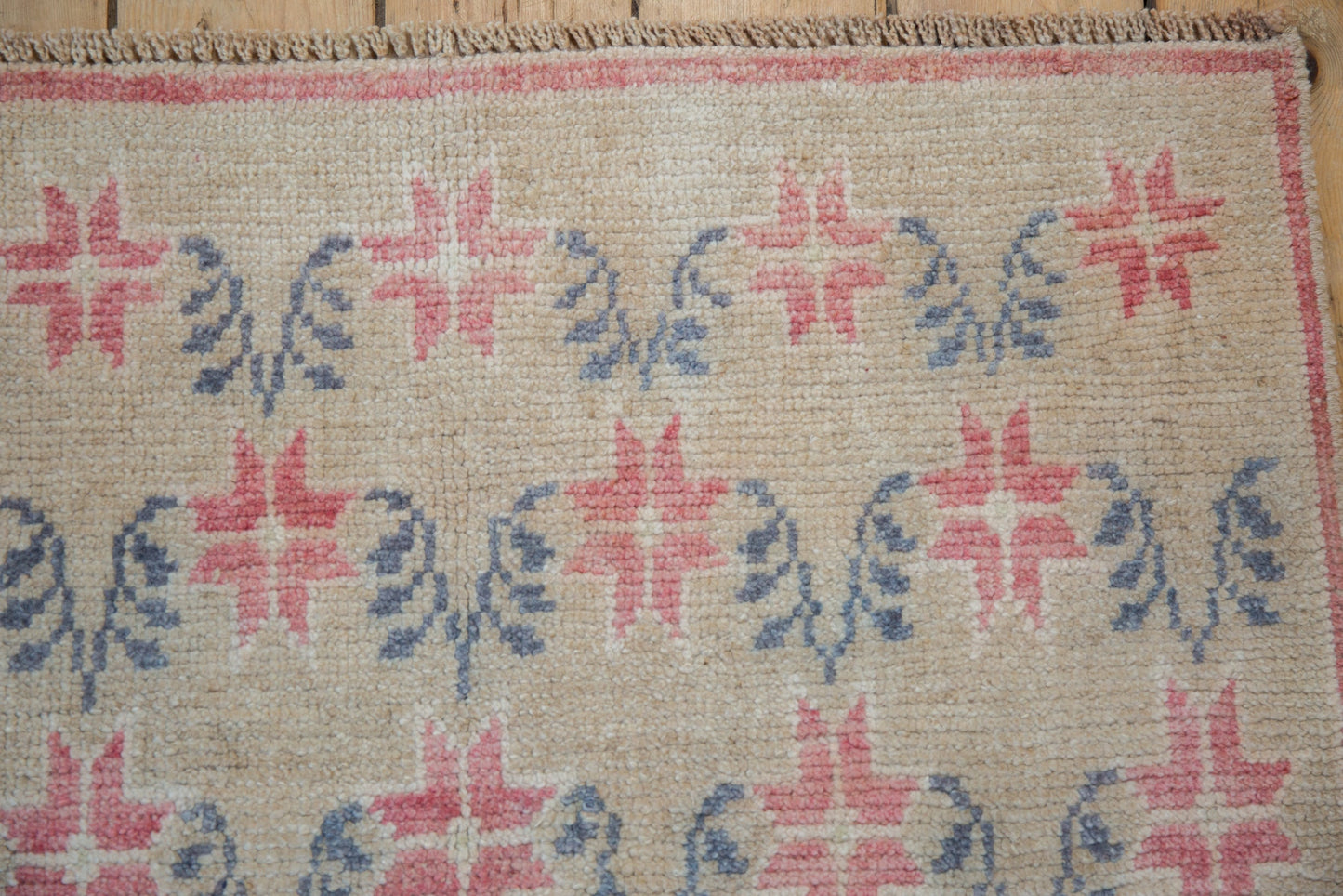 3x7.5 Vintage Distressed Oushak Rug Runner