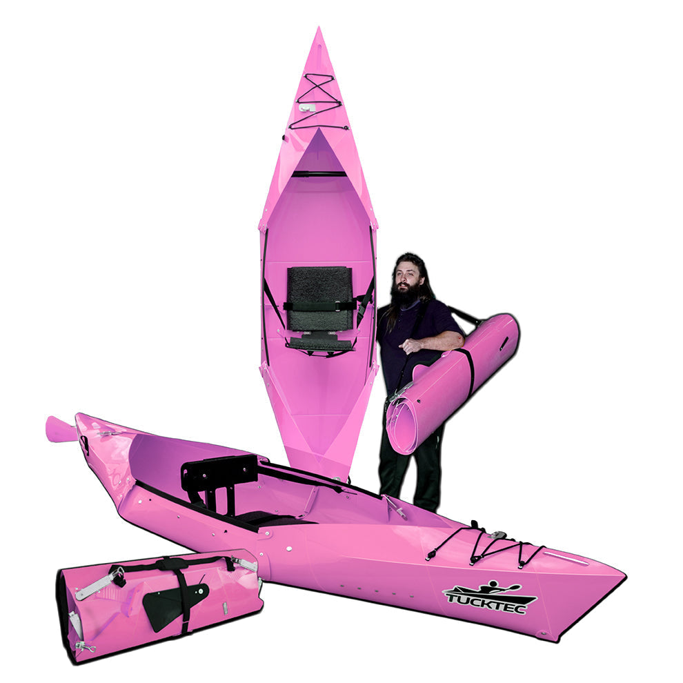 Summer Sale! Tucktec Pro Folding Kayak | Hard-Shell | 2-minute Set-up | Foldable, Portable Kayak