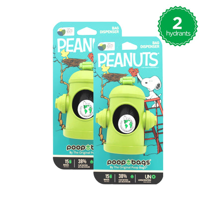 Snoopy® Hydrant Dispenser + Leash Roll Poop Bags