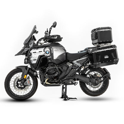 LOBOO Upper Crash Bar for BMW R1300GS Adventure (2024-on) – 304 Stainless Steel, Multi-Point Support, Silver / Black Finish