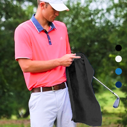 Velour Fingertip Golf Towel: 100% Cotton Terry Velour - Pack of 6
