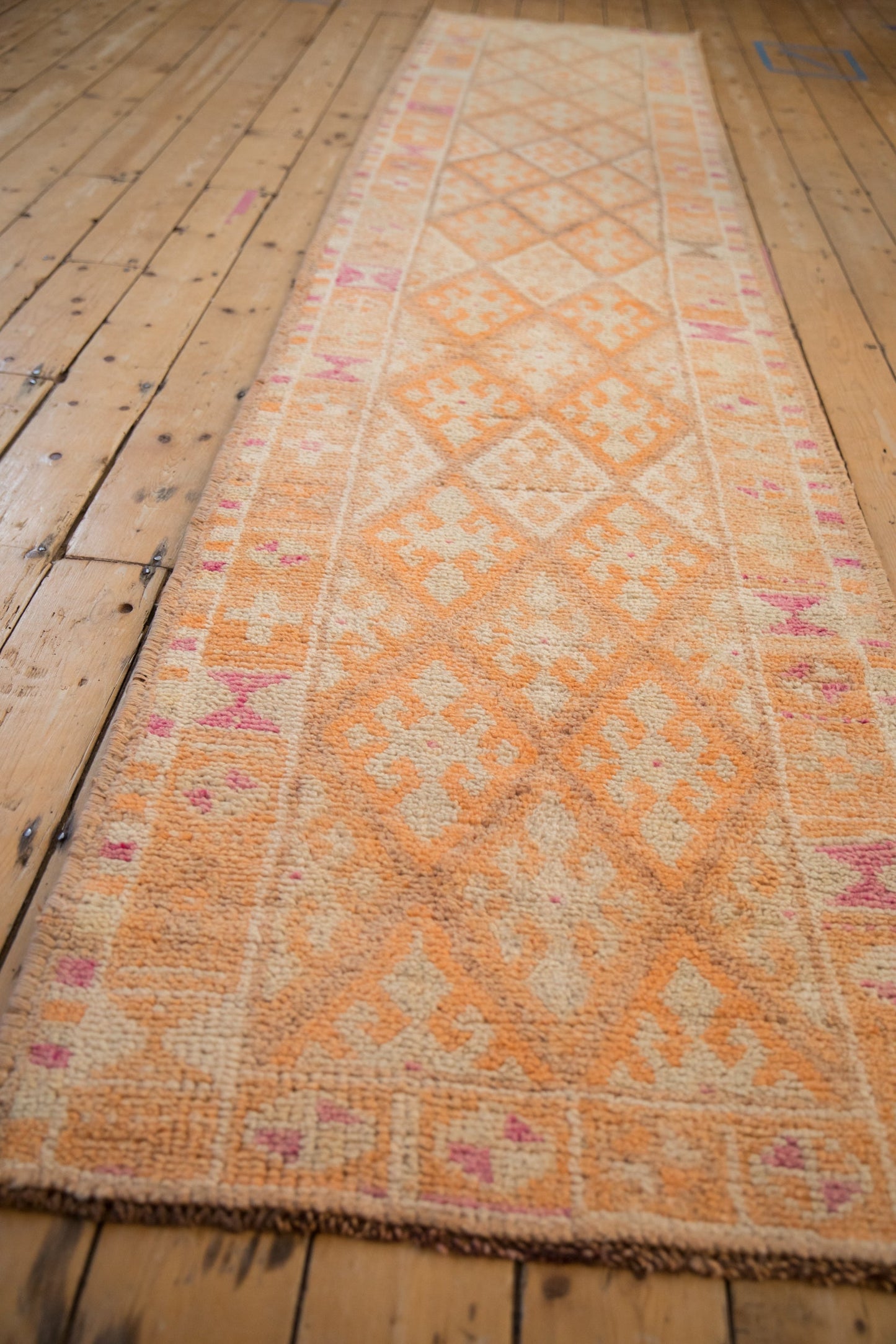 2.5x12 Vintage Distressed Kurd Rug Runner