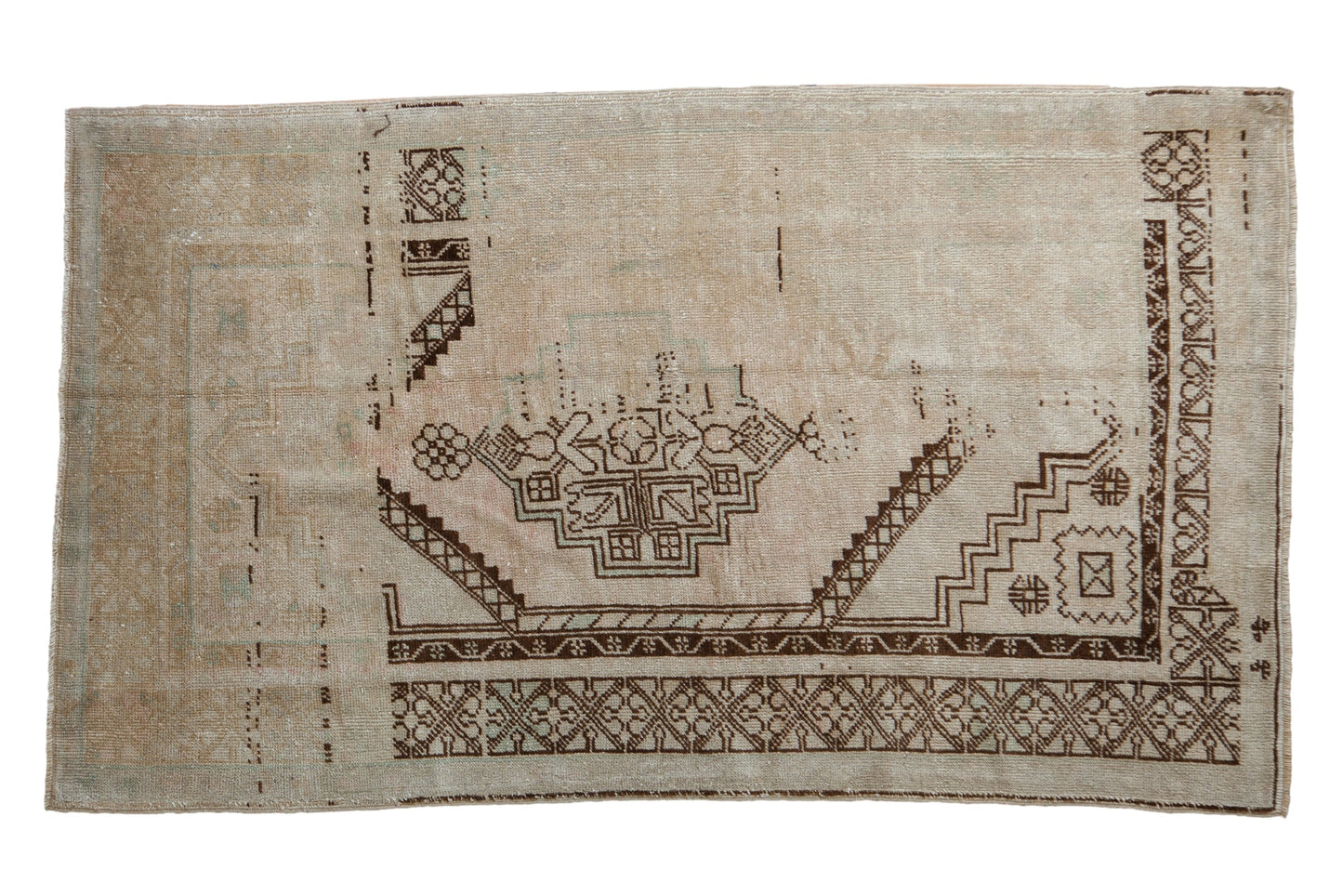 3.5x6.5 Vintage Distressed Oushak Rug