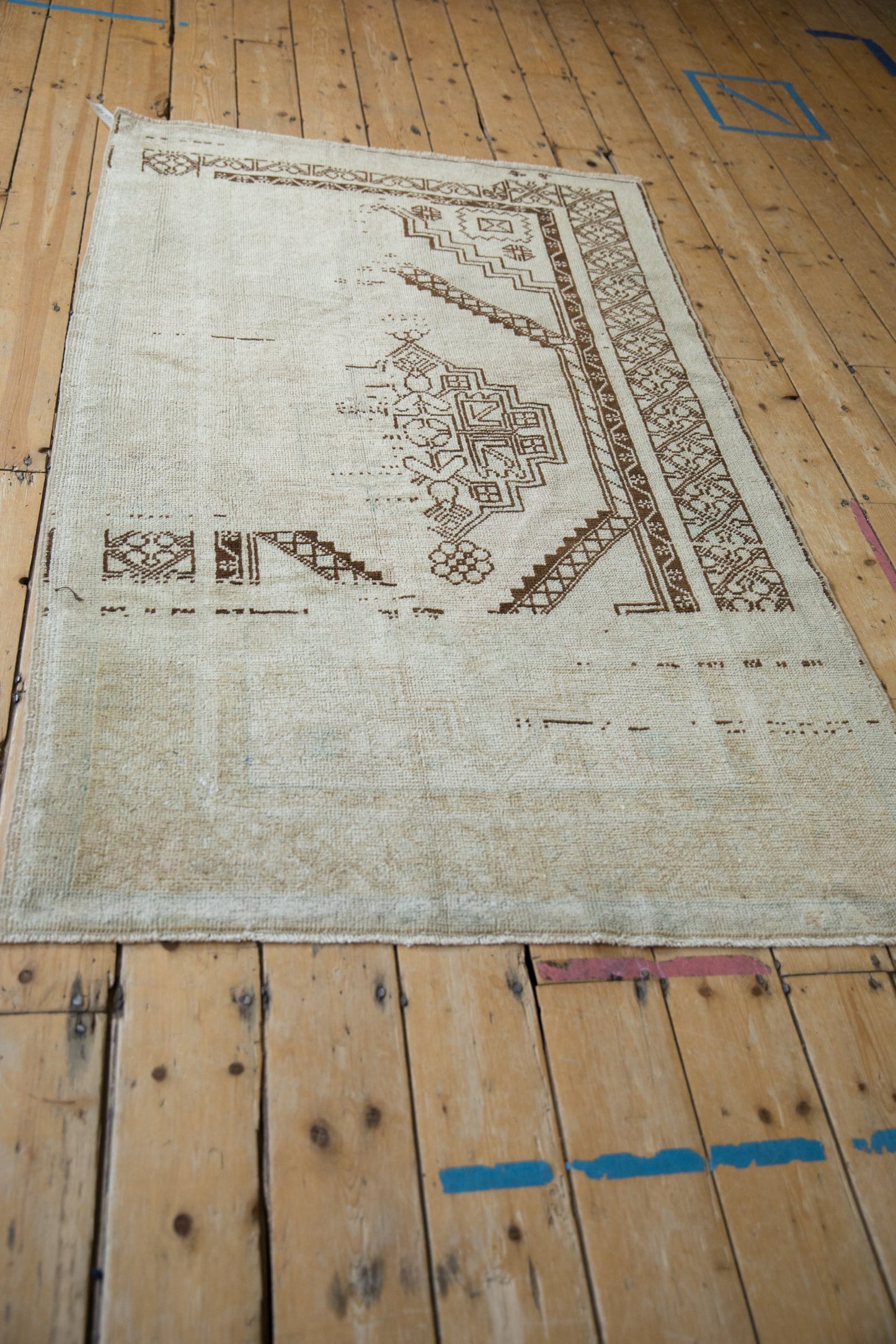 3.5x6.5 Vintage Distressed Oushak Rug