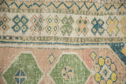 2.5x4 Vintage Distressed Oushak Rug