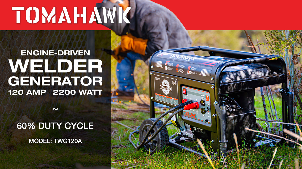 PRE ORDER: 120 Amp Engine Driven Welder Generator 2200 Watt 7 HP Gas Powered