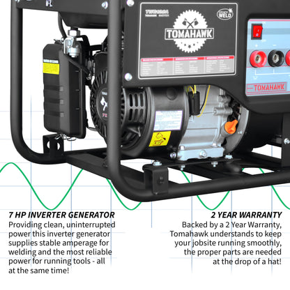 PRE ORDER: 120 Amp Engine Driven Welder Generator 2200 Watt 7 HP Gas Powered