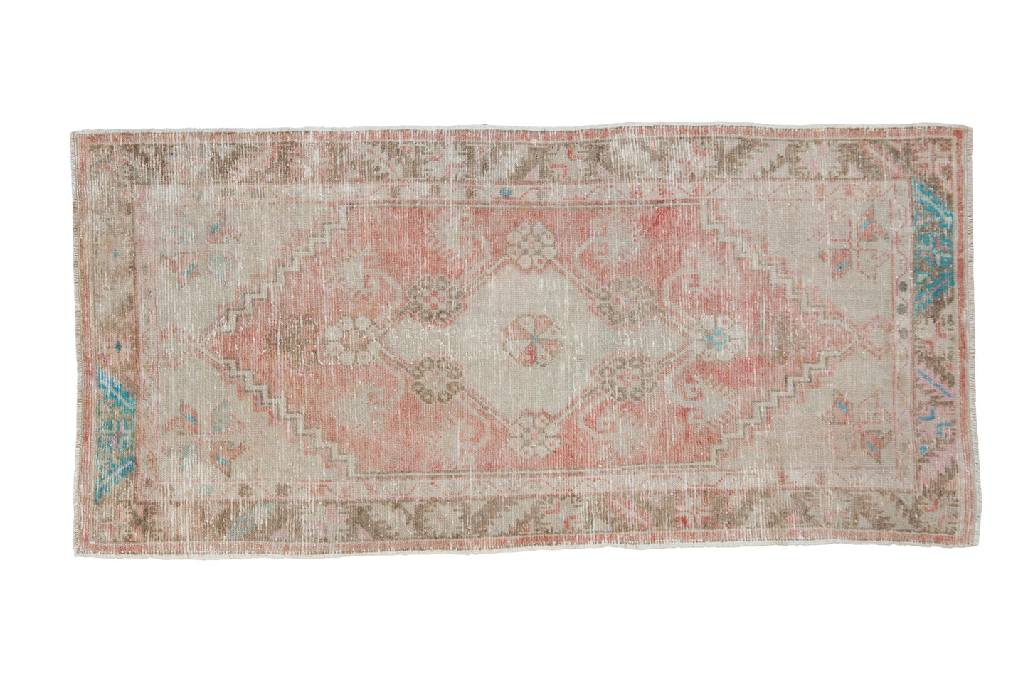 2.5x5.5 Vintage Distressed Oushak Rug Runner