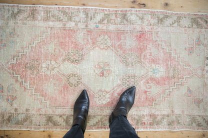 2.5x5.5 Vintage Distressed Oushak Rug Runner