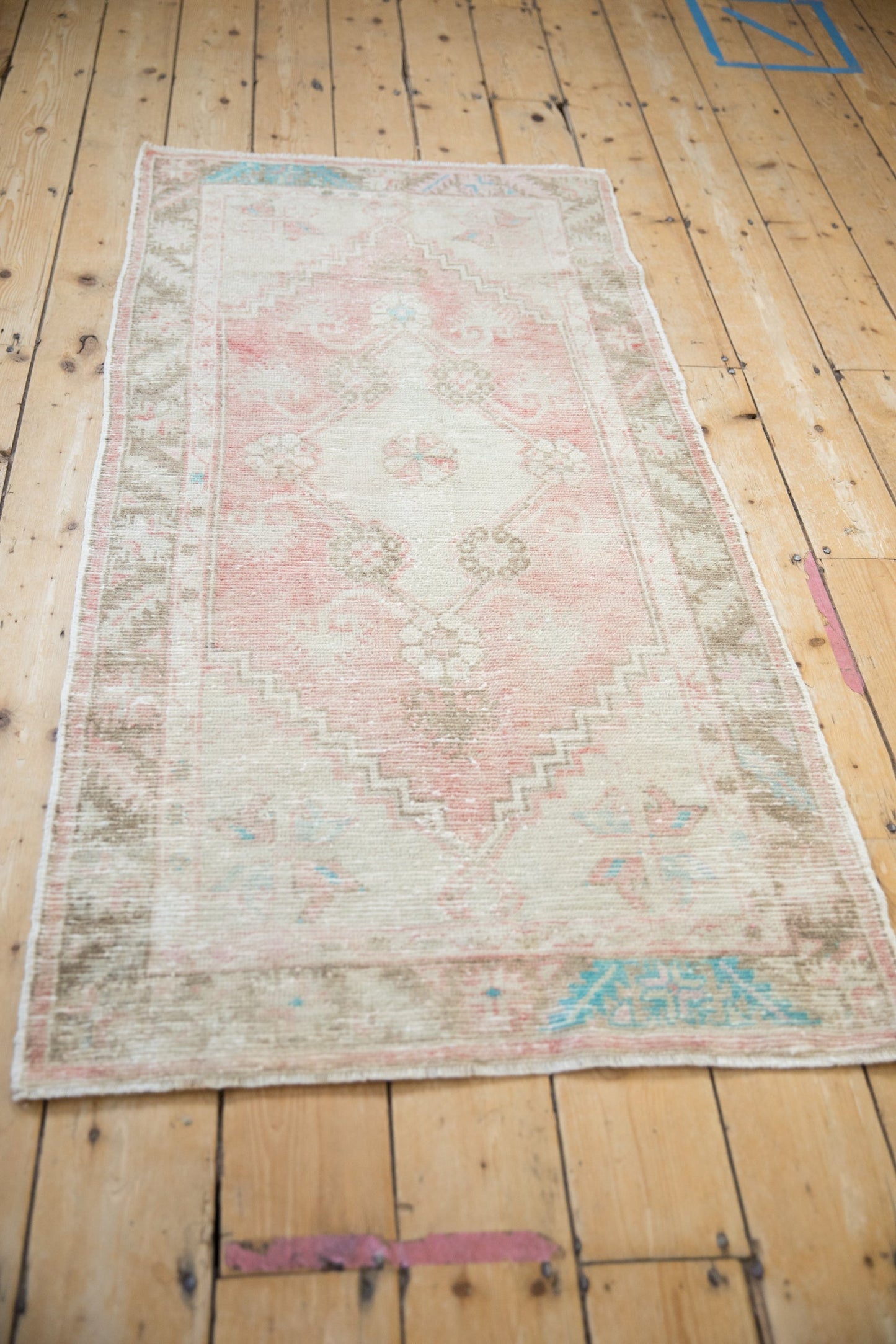 2.5x5.5 Vintage Distressed Oushak Rug Runner