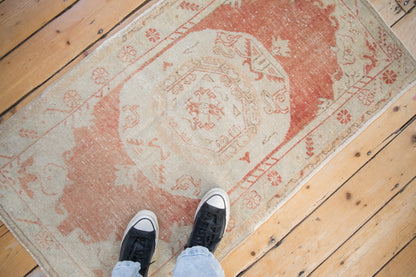 2.5x4.5 Vintage Distressed Oushak Rug