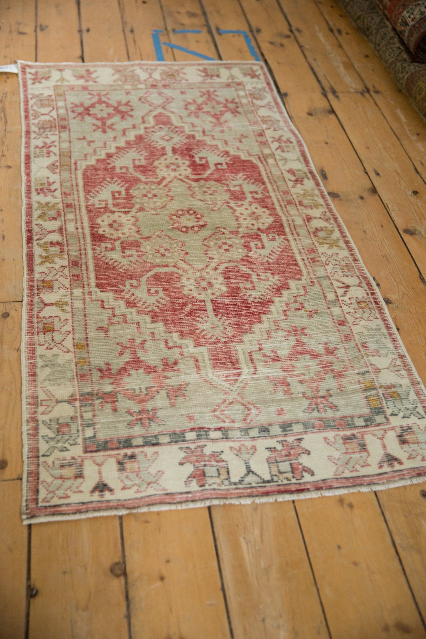2.5x5 Vintage Distressed Oushak Rug Runner