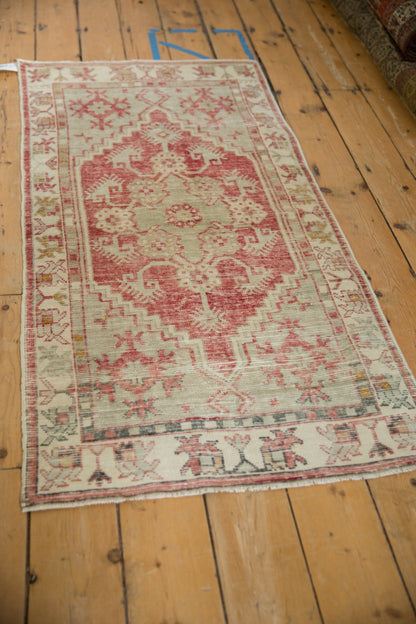 2.5x5 Vintage Distressed Oushak Rug Runner