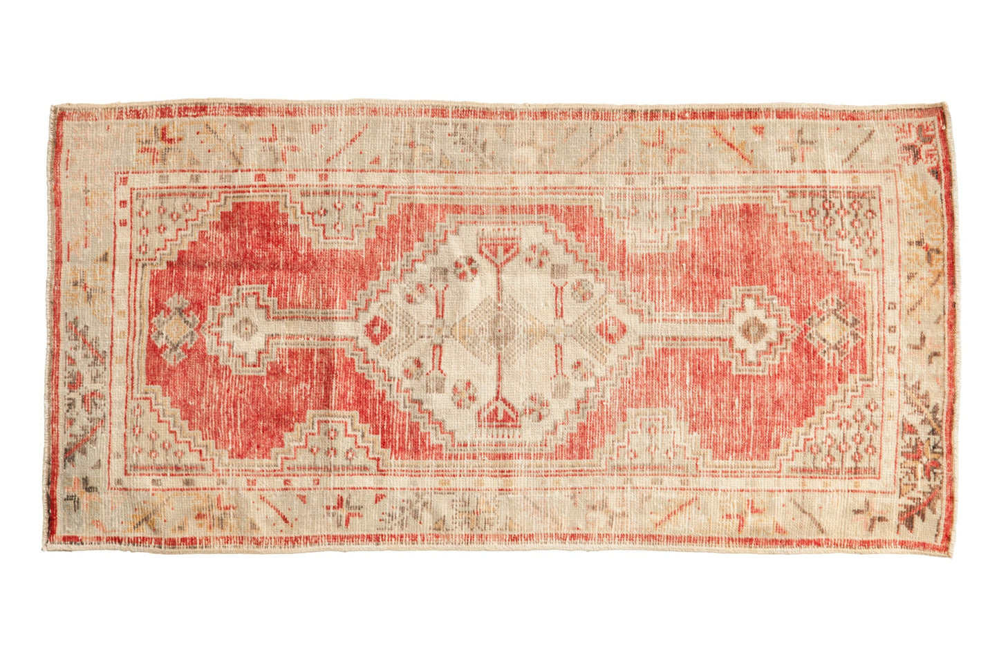 2.5x5 Vintage Distressed Oushak Rug Runner