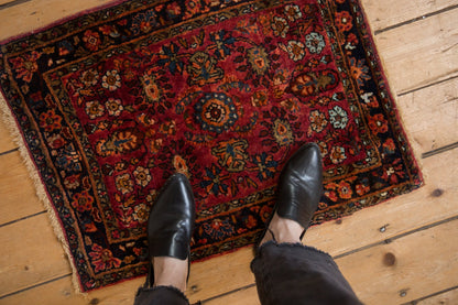 2x2.5 Vintage Fine Lilihan Square Rug Mat