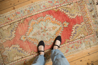 3x6 Vintage Distressed Oushak Rug Runner
