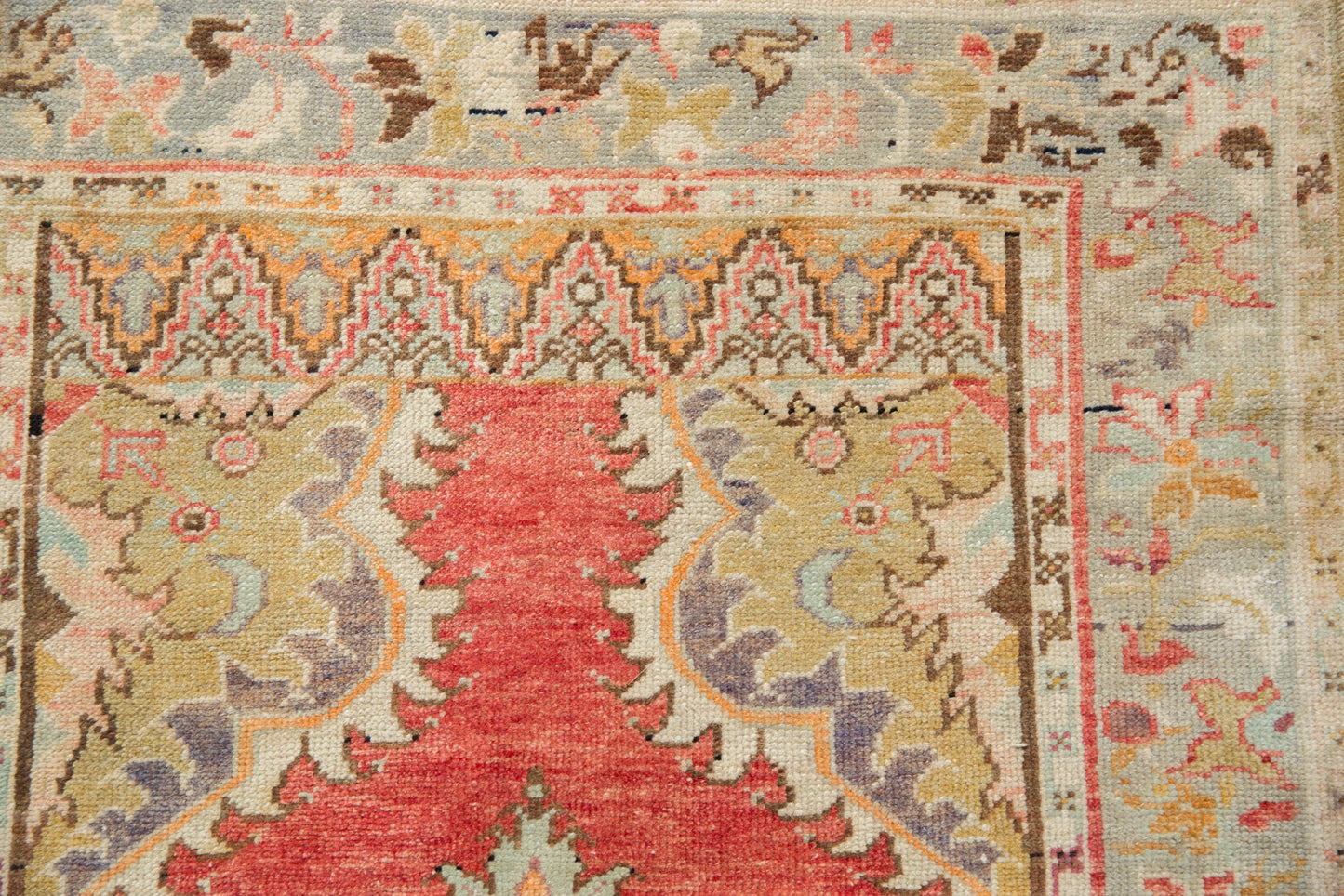 3x6 Vintage Distressed Oushak Rug Runner