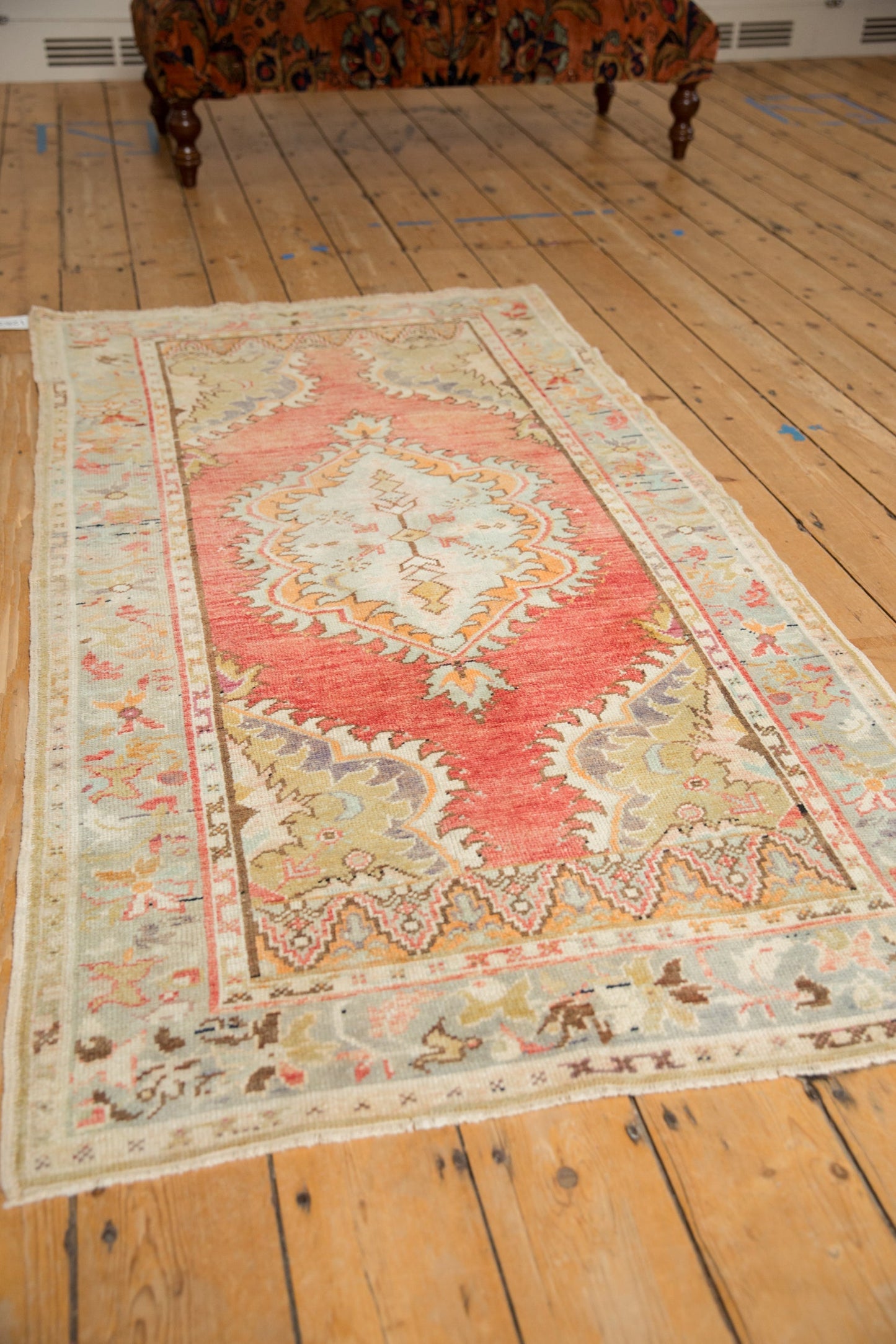 3x6 Vintage Distressed Oushak Rug Runner
