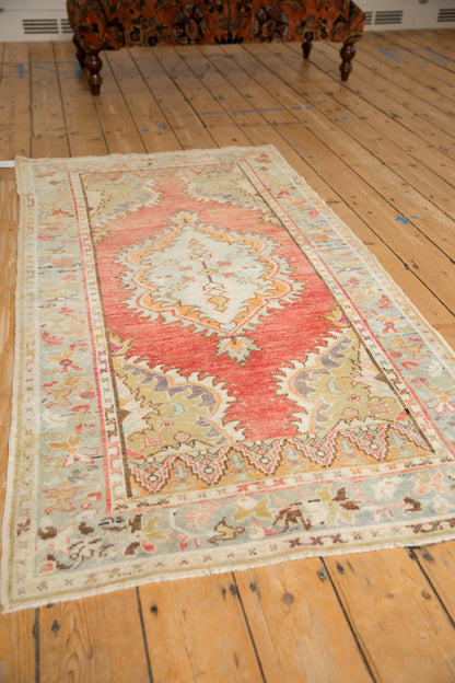3x6 Vintage Distressed Oushak Rug Runner