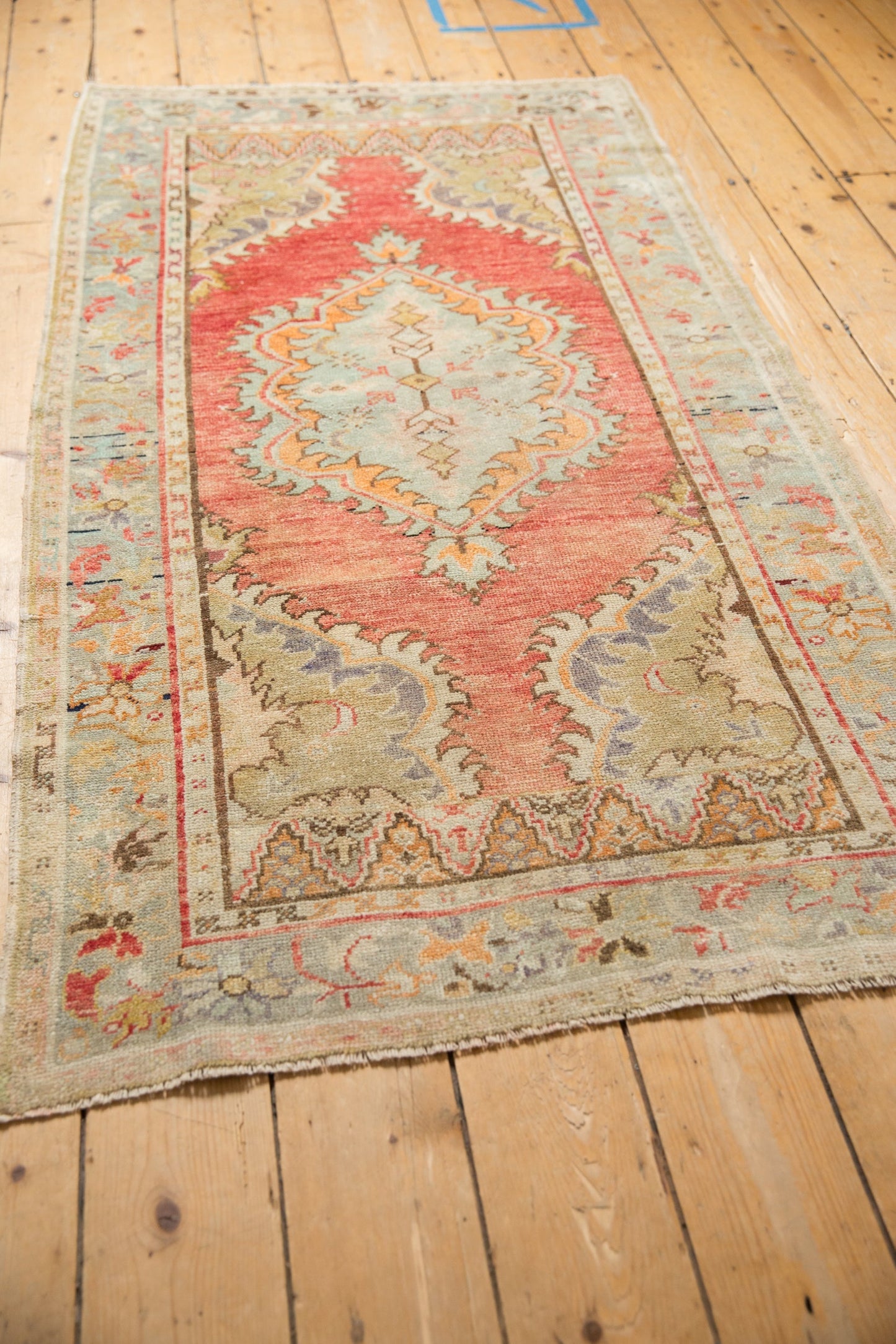 3x6 Vintage Distressed Oushak Rug Runner