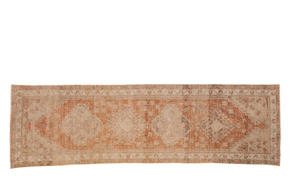 2.5x9 Vintage Distressed Oushak Rug Runner