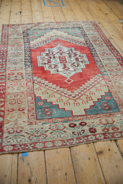 3.5x5.5 Vintage Distressed Anatolian Rug