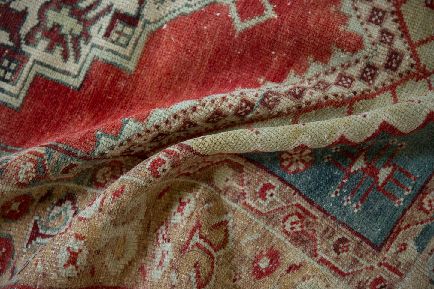 3.5x5.5 Vintage Distressed Anatolian Rug