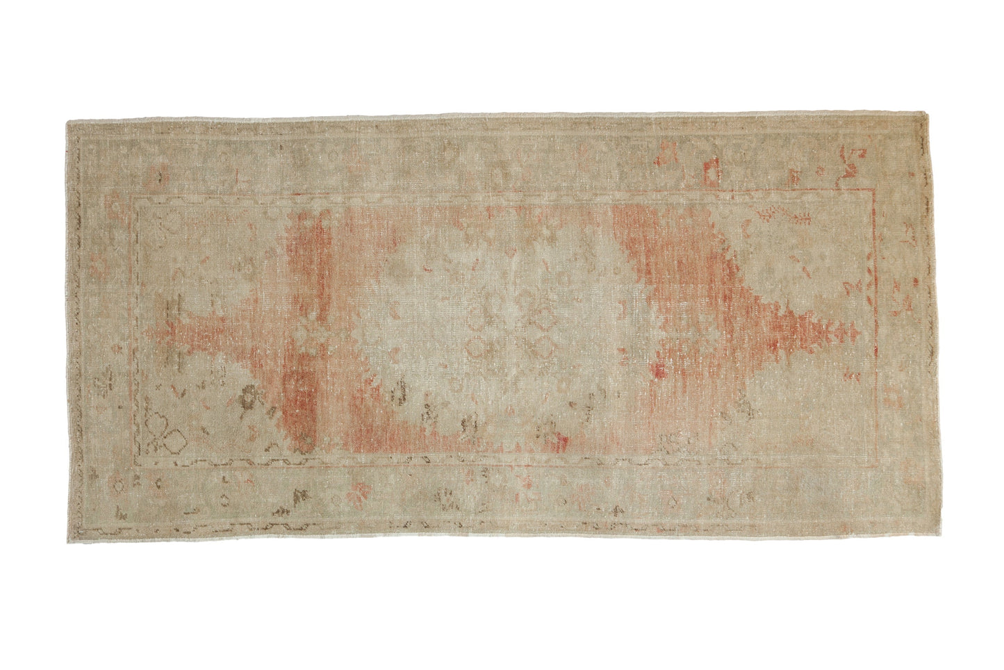 3.5x7 Vintage Distressed Oushak Rug Runner