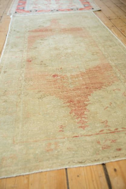 3.5x7 Vintage Distressed Oushak Rug Runner