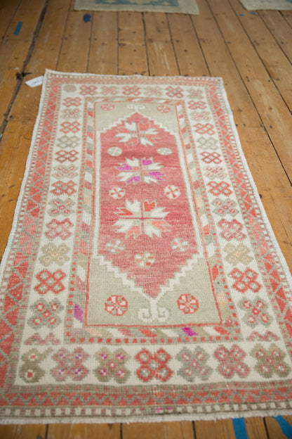 2.5x5 Vintage Distressed Oushak Rug Runner