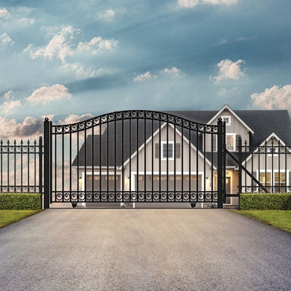 12x6 ft Steel Sliding Driveway Gate