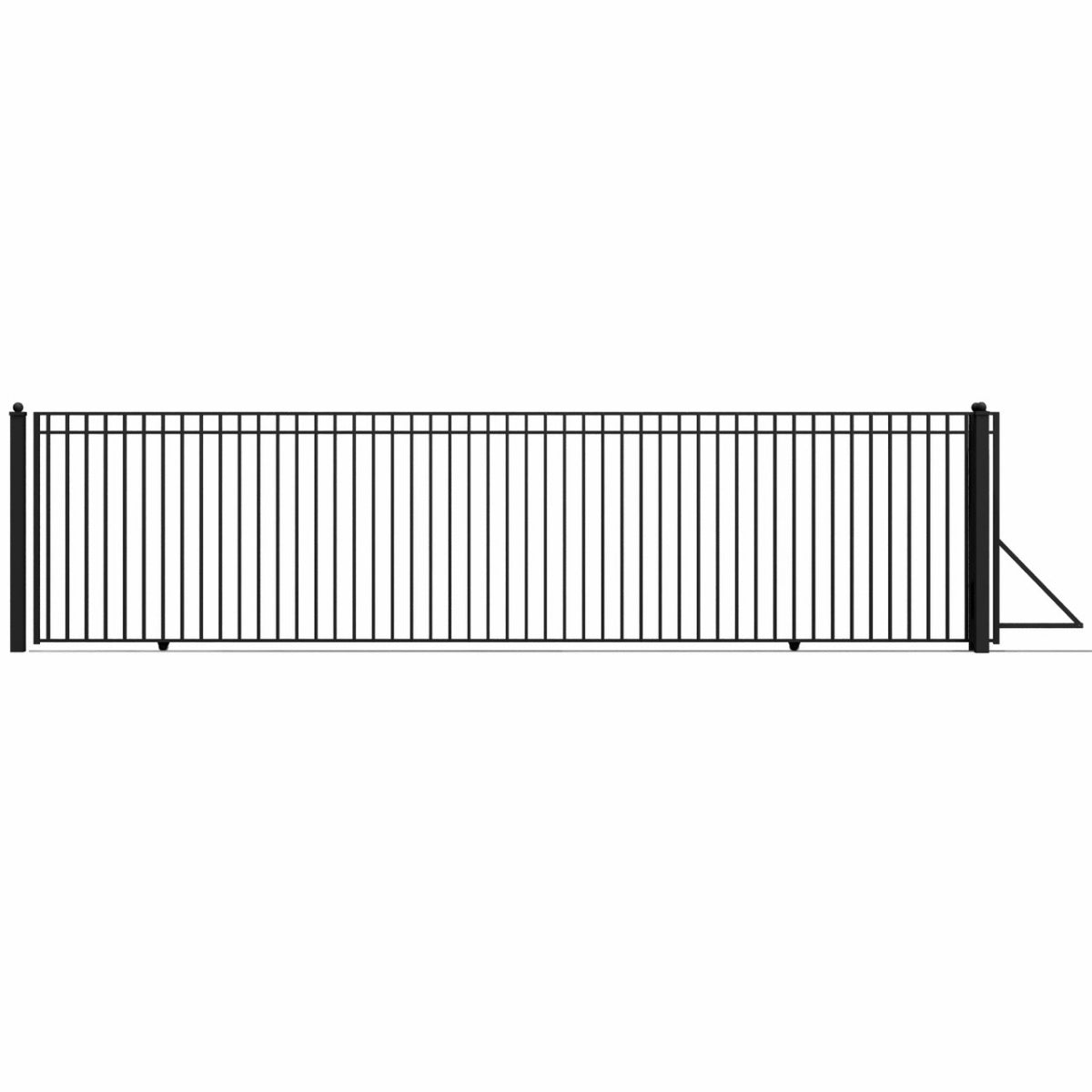 12x6 ft Steel Sliding Driveway Gate