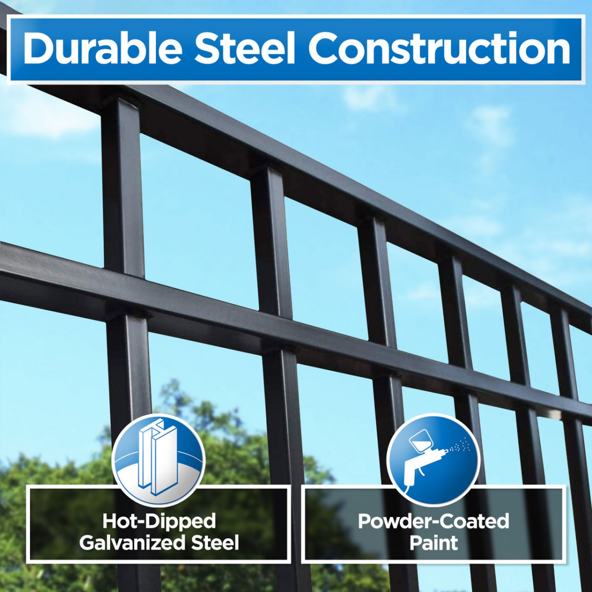 14x6 ft Steel Sliding Driveway Gate