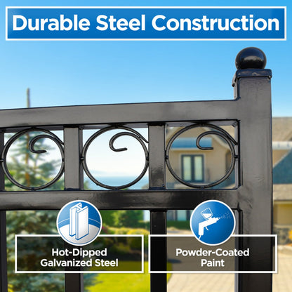 14x6 ft Steel Sliding Driveway Gate