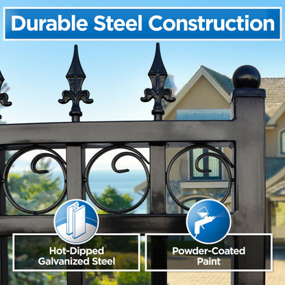 14x6 ft Steel Sliding Driveway Gate