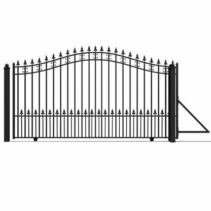 12x6 ft Steel Sliding Driveway Gate