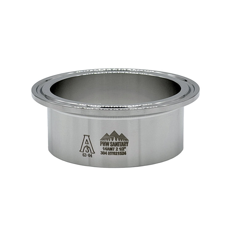 10.000" Tri-Clamp Long Weld Ferrule - (14AM7) - 304 Stainless